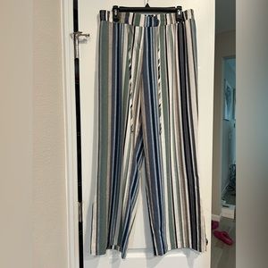 Multicolored Striped pull on pant by Cato